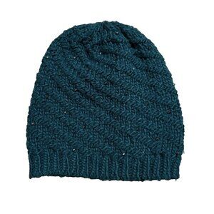 Ett Twa Anthropologie Beanie Women's One Size, Green Beaded